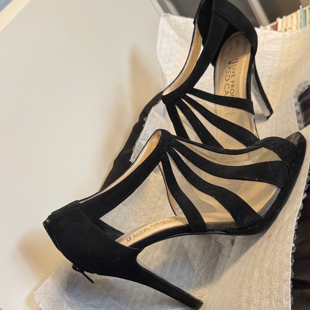 Elegant Black Strappy Heels